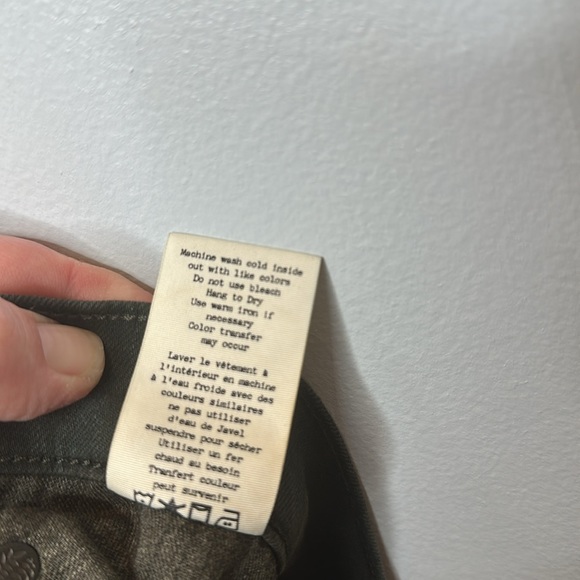 RAG & BONE JEANS SIZE 28 GREEN THE DRE JEANS AGED DARK OLIVE GREEN - Picture 5 of 7